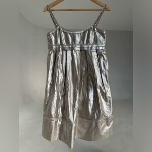 Robert Rodriguez Silver Party Dress